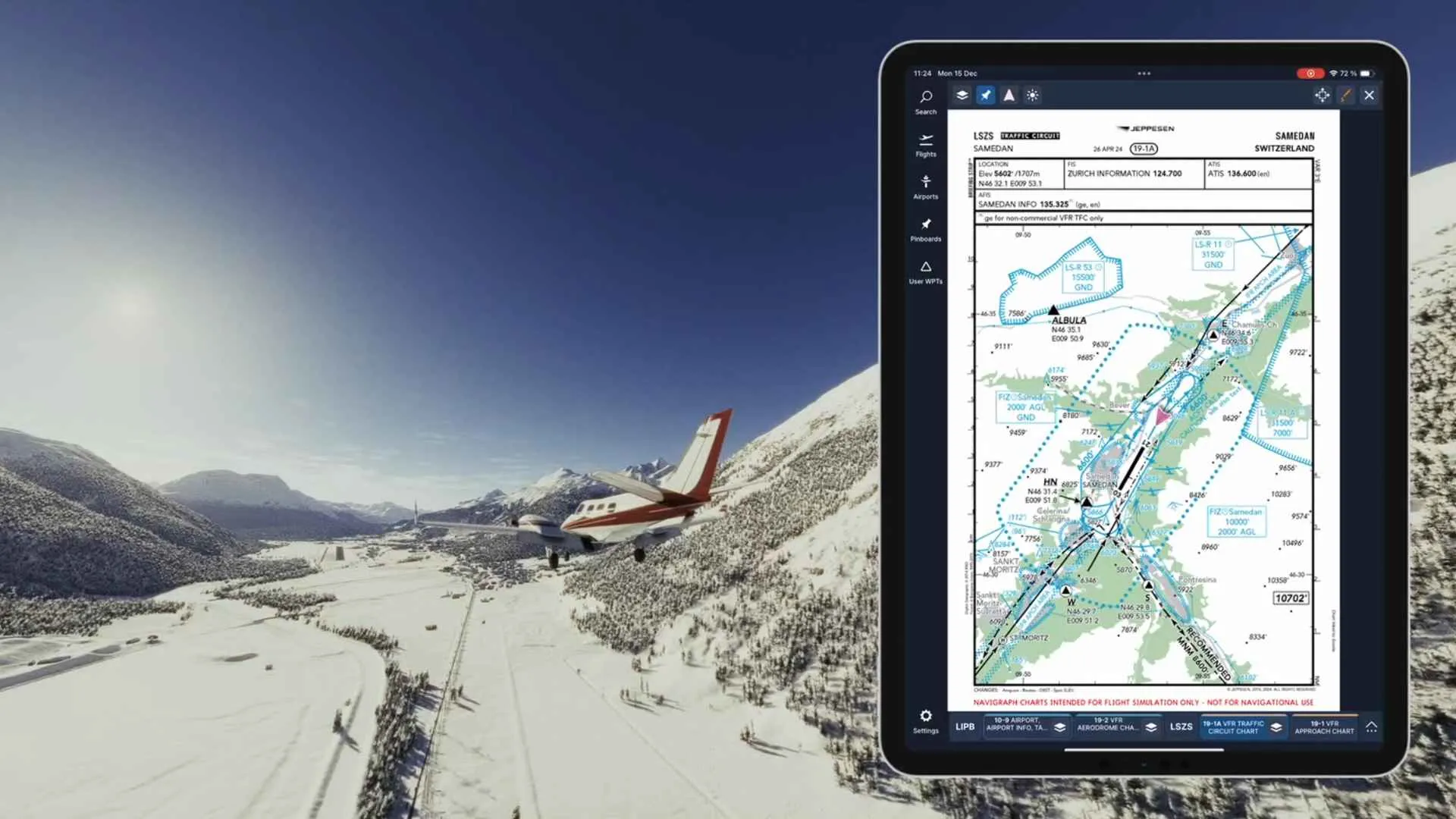 Navigraph és Jeppesen: Több mint 5000 új VFR chart Európában a Microsoft Flight Simulator 2024-hez